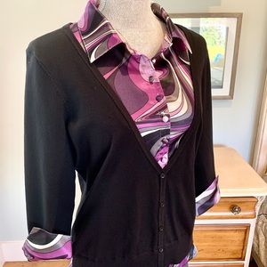 Macy’s Sweater Shirt. Sz M